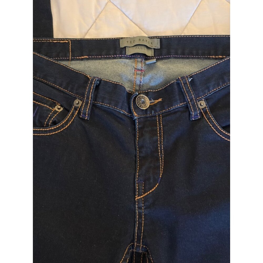 Ted Baker Dark Wash Skinny Jeans Size 28 - Picture 5 of 8